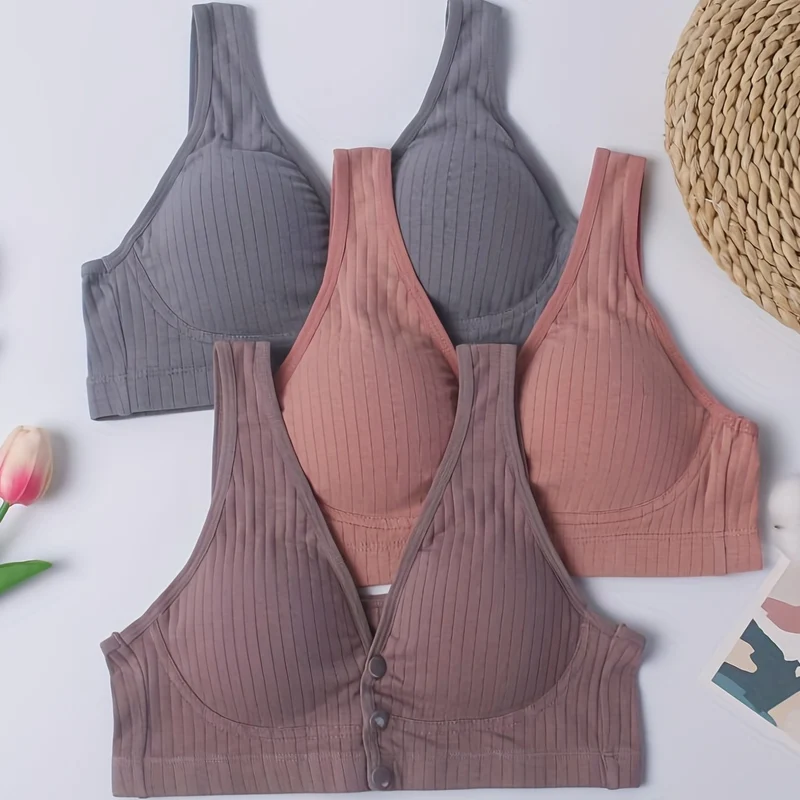 Reggiseno Per Allattamento Senza Ferretto Aperto Sul Davanti Elastico Maturo Da Donna, Biancheria Intima Per Allattamento Al Seno Premaman Per Madri In Gravidanza