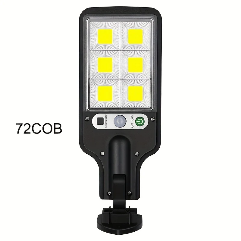 1pc Luce Solare Esterna LED COB SMD, 1200 Lumen, 3 Modalità Di Luce, Impermeabile IP67, Luce Solare Di Sicurezza Con Sensore Di Movimento Per Giardino, Patio, Percorso, Luce Di Sicurezza Durevole Con