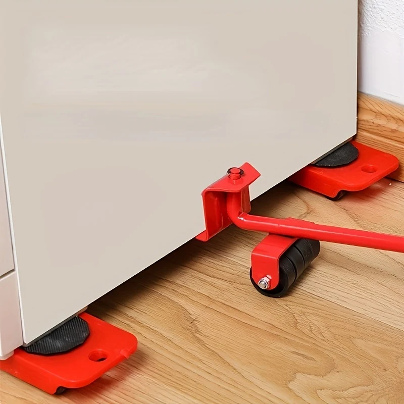 Set Di 5, Sollevatore Per Mobili, Kit Di Scivoli Per Mobili Di 9,91 Cm X 7,8 Cm, Strumenti Per Il Trasporto Di Mobili, Pad Girevoli A 360 Gradi, Facile Ridisegno E Riorganizzazione Del Divano Dello Spazio Abitativo