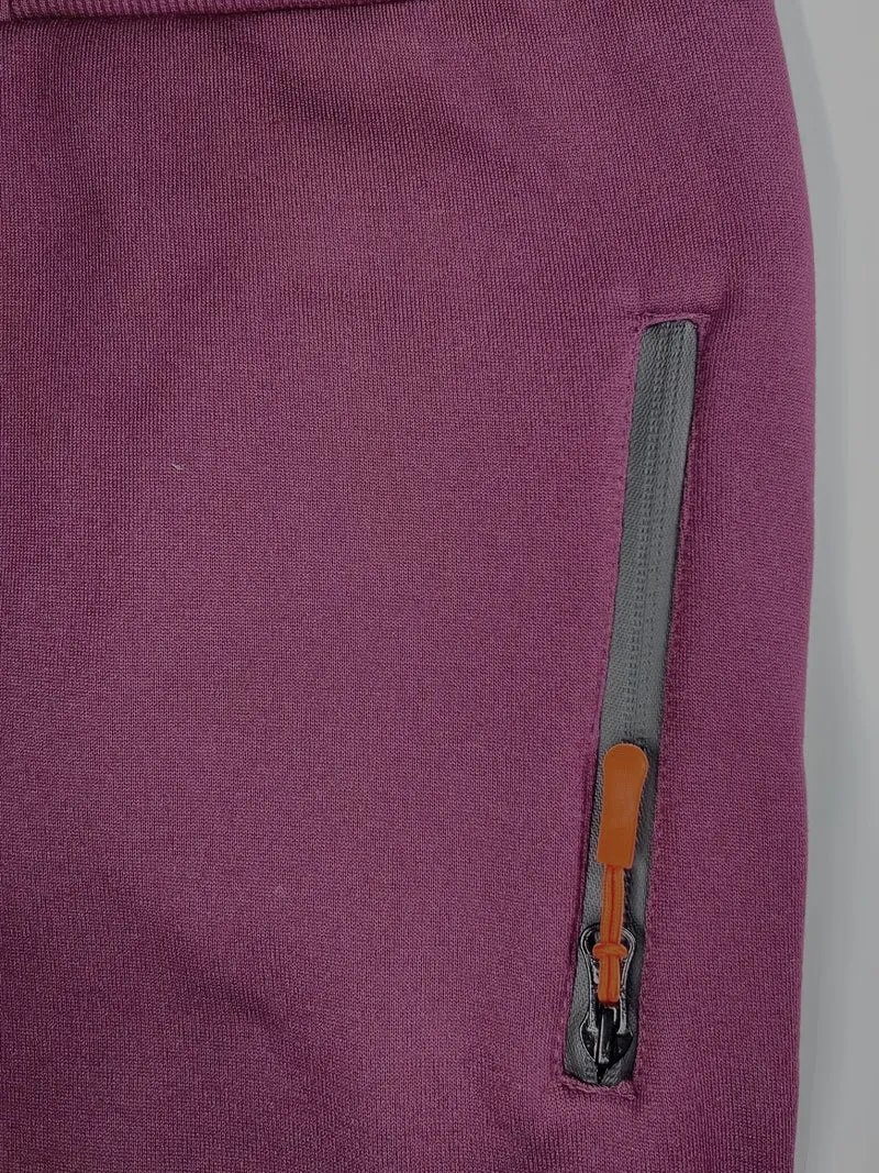 Felpe con cappuccio da uomo con zip Felpa leggera a maniche lunghe slim fit con tasca a marsupio