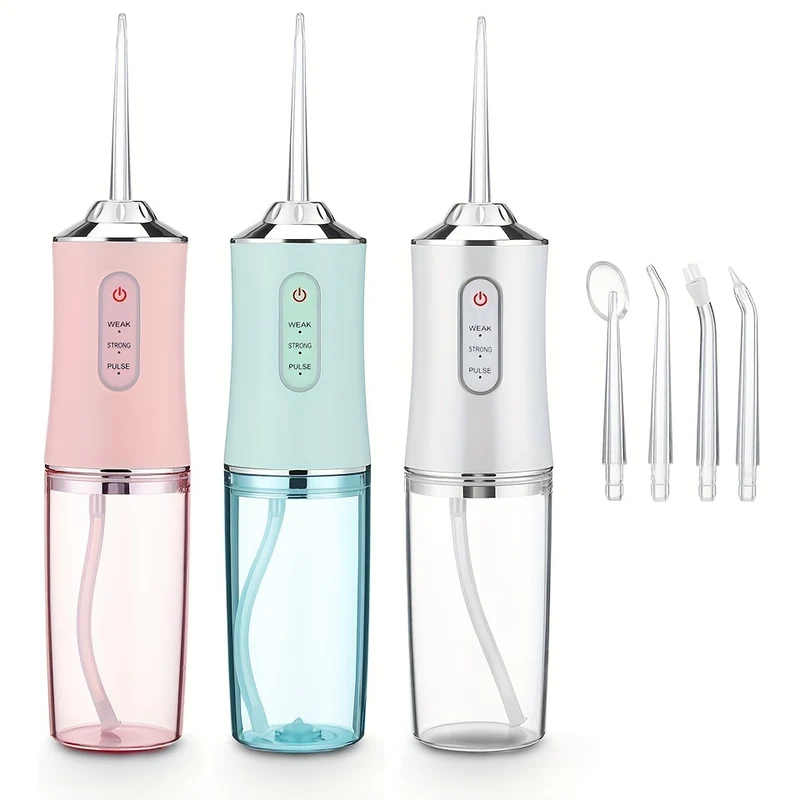 Ricaricabile Portatile Water Flosser: Irrigatore Orale Per Denti Più Puliti E Sani!