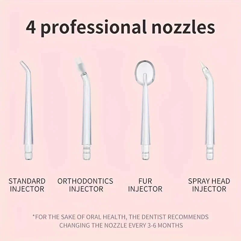 Ricaricabile Portatile Water Flosser: Irrigatore Orale Per Denti Più Puliti E Sani!