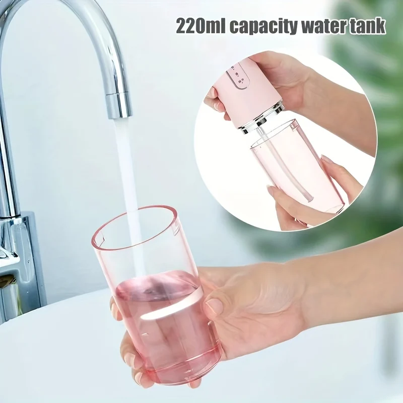 Ricaricabile Portatile Water Flosser: Irrigatore Orale Per Denti Più Puliti E Sani!