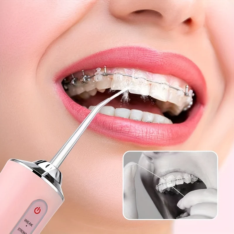 Ricaricabile Portatile Water Flosser: Irrigatore Orale Per Denti Più Puliti E Sani!