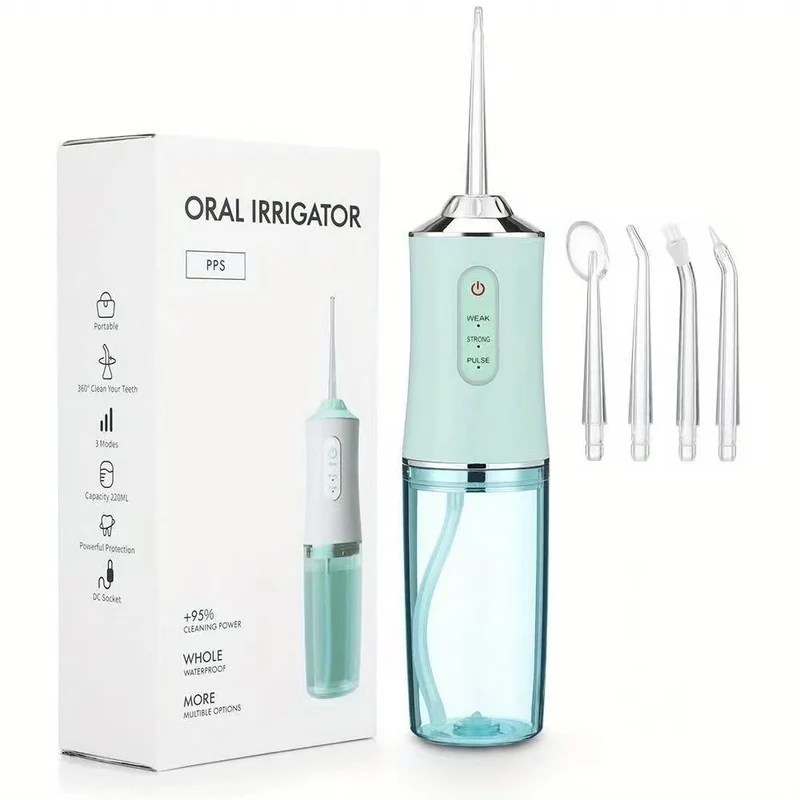 Ricaricabile Portatile Water Flosser: Irrigatore Orale Per Denti Più Puliti E Sani!