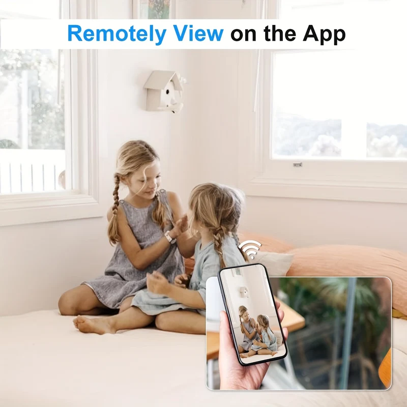 Mini Telecamera WiFi Visione Notturna HD 1080P Inclusa Rilevazione Del Movimento Monitoraggio Remoto Micro Baby Monitor Grandangolare Da 160° Per Casa Ufficio Negozio Magazzino