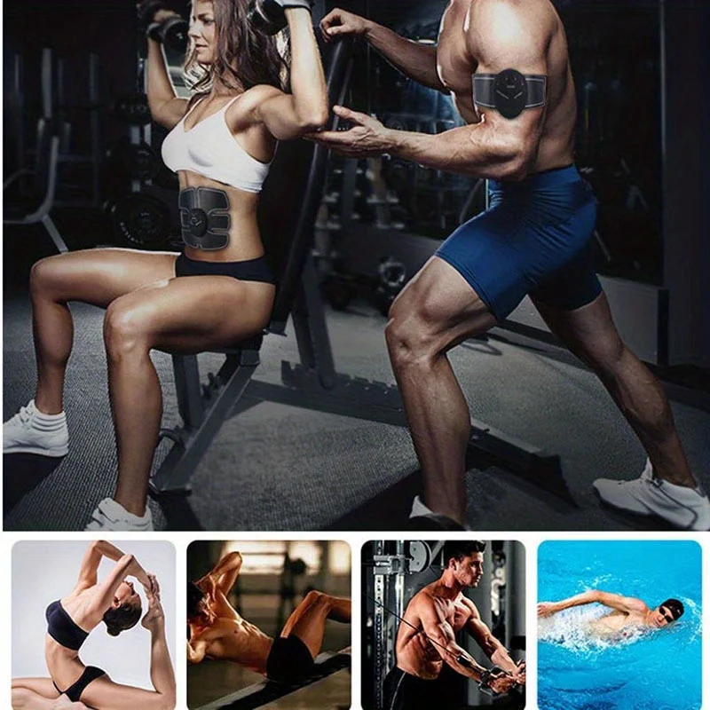 Elettrostimolatore Muscolare EMS Wireless Buttocks Hip Trainer Addominale ABS Stimolatore Fitness Body Slimming Massager (batteria Non Inclusa)