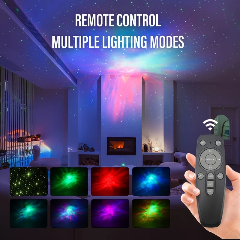 Proiettore Galassia 1pc, Proiettore Nebulosa Astronauta, Proiettore Notte Stellata Con Luce Notturna Remota, Per Sala Giochi, Camera Da Letto, Home Theater, Soffitto, Decorazione Della Stanza