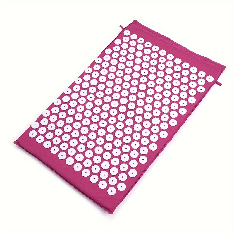 1pc Tappetino Massaggiatore Di Agopressione Yoga + Cuscino Massaggiatore Con Borsa Per Il Trasporto, Forniture Per Il Fitness Yoga Per Il Rilassamento Muscolare