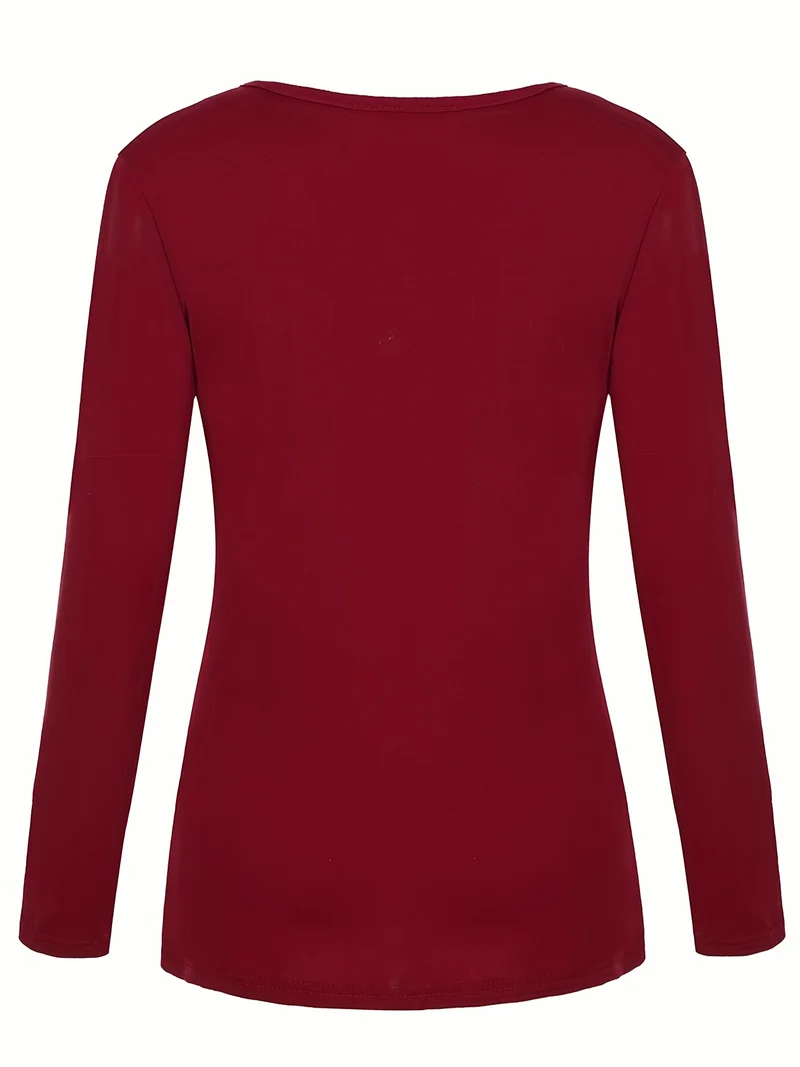 Elegant Maternity Side Split Lunga Manica Top Da Allattamento Tunic Blusa Da Allattamento
