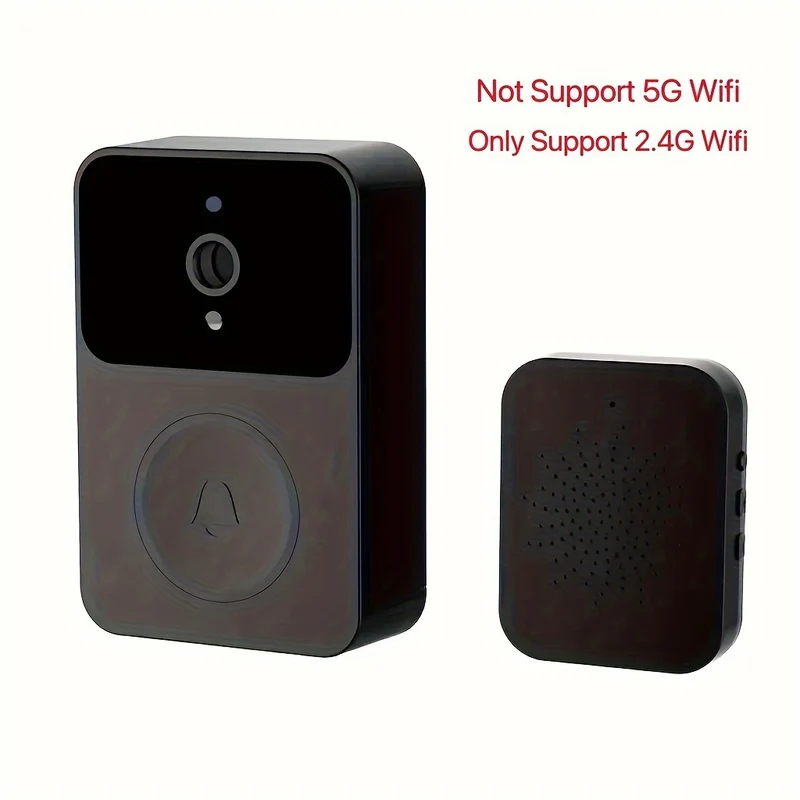 1pc (Batteria Integrata) Smart WIFI Campanello Wireless Con Campanello, Intercomunicatore Remoto Wireless Video Doorbell, Monitoraggio Cattura HD Visione Notturna, Chiamate Bidirezionali, Foto, Registrazione, Controllo APP, Funzione Di Cambio Voce