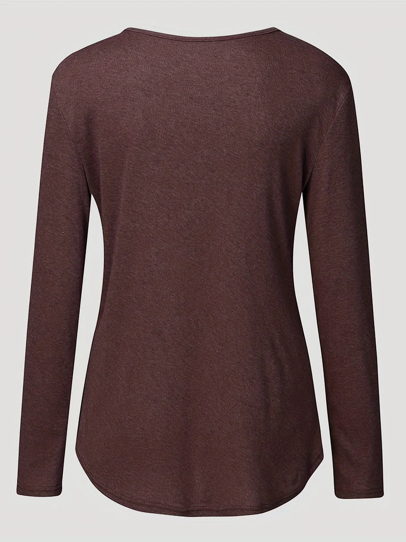 Donna Maternità Trendy Maglietta Color Block Due Pezzi, Allattamento & Postpartum Tees Front Open, Crew Neck Elegante Loose Mid Stretch Gravidanza Manica Lunga Top Per Outdoor