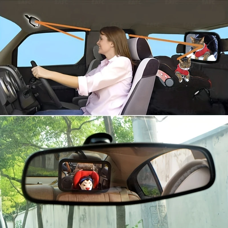 Specchio Retrovisore Regolabile Per Sedile Posteriore Specchio Retrovisore Per Sedile Posteriore Specchio Retrovisore Per Sedile Posteriore Ampia Vista Di Alta Qualità Stile Interno Dell'auto Facile Da Montare