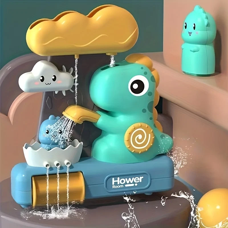 1pc Bagno Giocoso Dinosauro Carosello Giocattolo Da Bagno Vasca Da Bagno Doccia Gioco Giocattolo Giocattolo Da Bagno Per Bambini