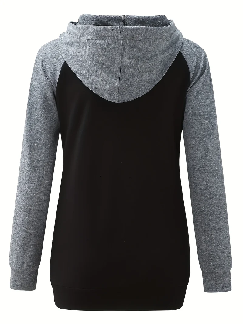 Felpe Con Cappuccio Premaman Con Colori A Contrasto Da Donna Felpa Con Cappuccio Alla Moda Top Per Allattamento Al Seno Per L'autunno Inverno, Abbigliamento Per Donne Incinte