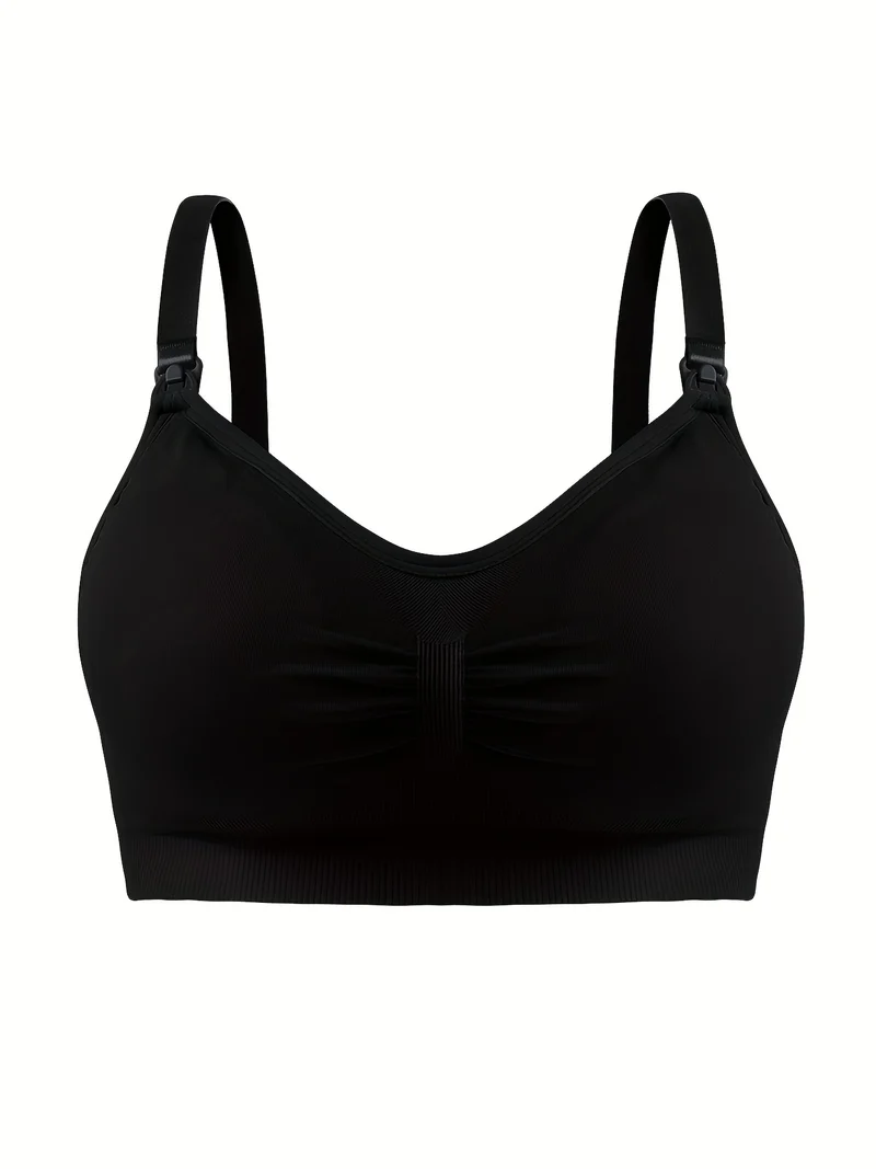 3 Set Di Reggiseni Premaman Con Clip, Comodo Reggiseno Per Allattamento Senza Fili A Copertura Totale, Biancheria Intima E Lingerie Da Donna