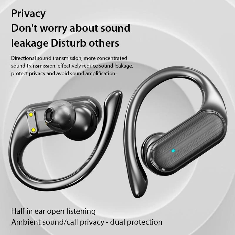 Wireless Earbuds, Cuffie Sportive Con Custodia Di Ricarica A Display Digitale LED, Auricolari Stereo Con Microfono Per Telefono Computer Laptop Sport
