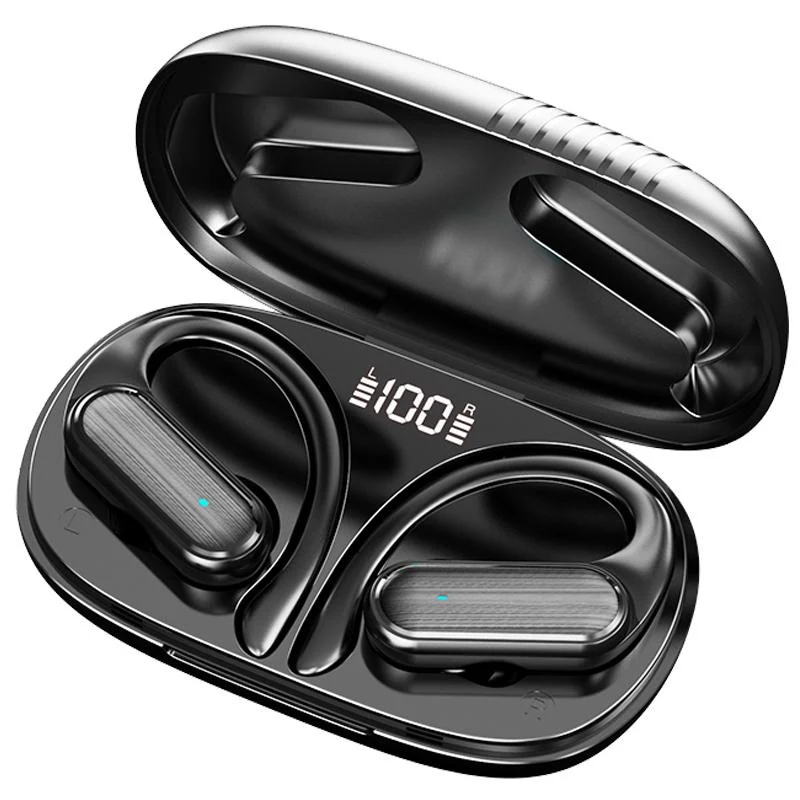 Wireless Earbuds, Cuffie Sportive Con Custodia Di Ricarica A Display Digitale LED, Auricolari Stereo Con Microfono Per Telefono Computer Laptop Sport