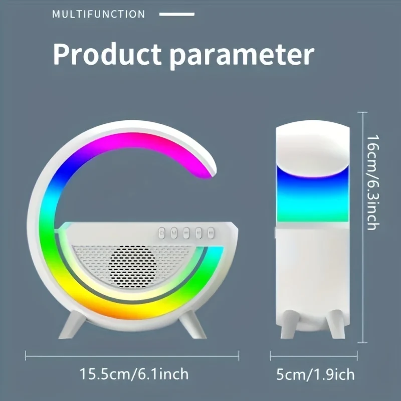 Altoparlanti Di Ricarica Wireless - Altoparlanti Multifunzione Intelligenti Con Ricarica Wireless, Lampada Da Comodino E Lampada Da Tavolo Per Il Soggiorno