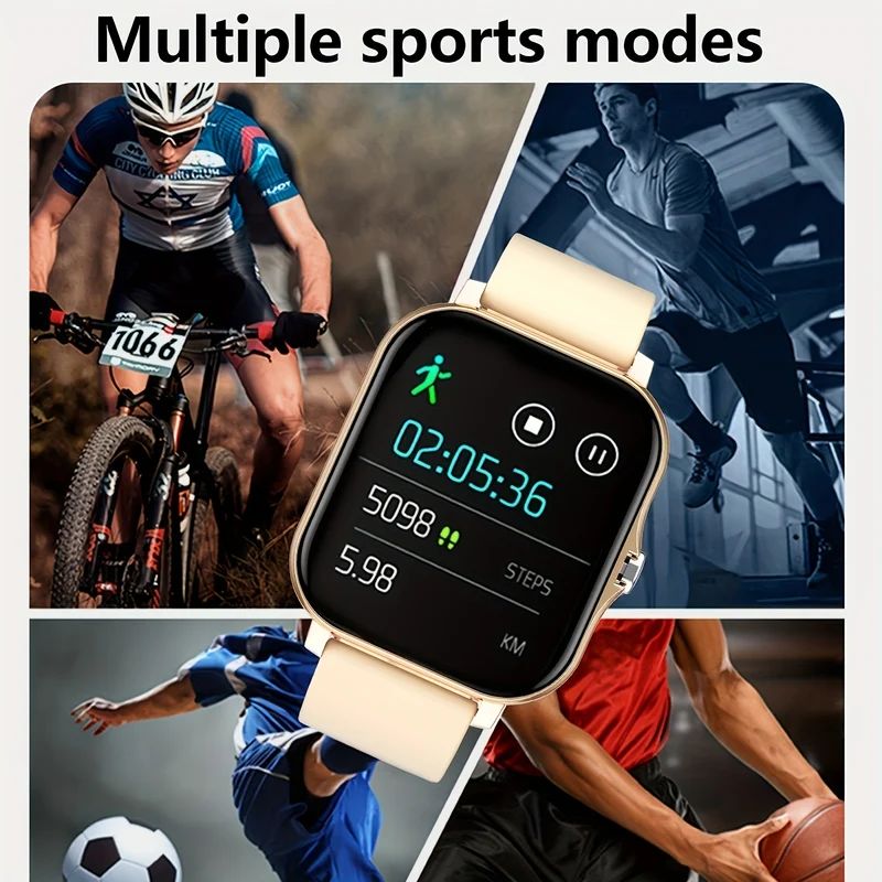 Orologio Intelligente Sportivo Per Uomini, Monitoraggio Della Salute, Promemoria Delle Informazioni, Controllo Della Musica, Compatibile Con Diversi Sistemi