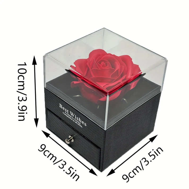 Rosa Rossa Vera Conservata Con Collana A Cuore Ti Amo - Fiori Eterni Rose Regali Per Mamma Nonna Moglie Fidanzata Compleanno Anniversario Regali Romantici Dal Fidanzato