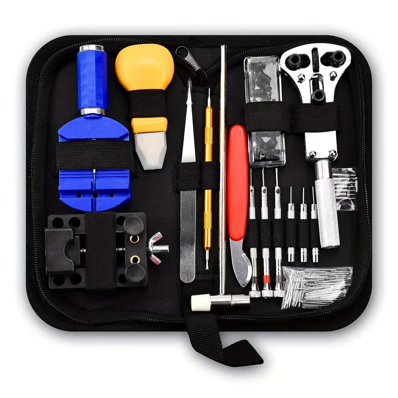 147 Pcs Kit Di Strumenti Per La Riparazione Di Orologi, Set Di Strumenti Professionali Per La Barra A Molla, Set Di Strumenti Per La Spilla Di Collegamento Del Cinturino Per Orologi Con Custodia Per Il Trasporto