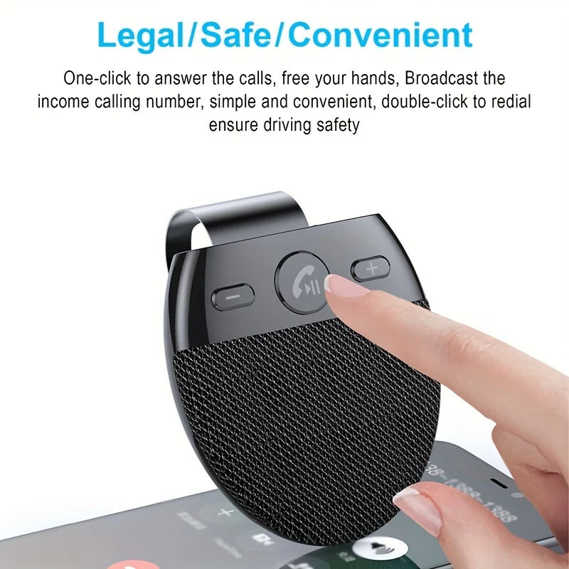 Kit Per Auto Wireless Visiera Parasole Vivavoce Per Auto Lettore Musicale MP3 Accensione Automatica E Connettività Doppio Telefono Altoparlante Vivavoce Multipunto Accessori Per Auto