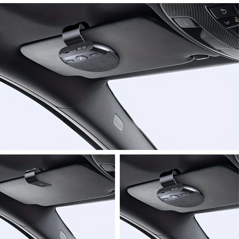 Kit Per Auto Wireless Visiera Parasole Vivavoce Per Auto Lettore Musicale MP3 Accensione Automatica E Connettività Doppio Telefono Altoparlante Vivavoce Multipunto Accessori Per Auto