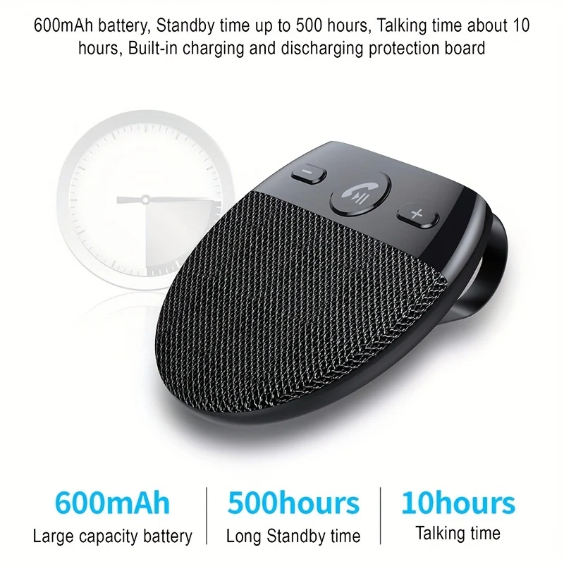 Kit Per Auto Wireless Visiera Parasole Vivavoce Per Auto Lettore Musicale MP3 Accensione Automatica E Connettività Doppio Telefono Altoparlante Vivavoce Multipunto Accessori Per Auto