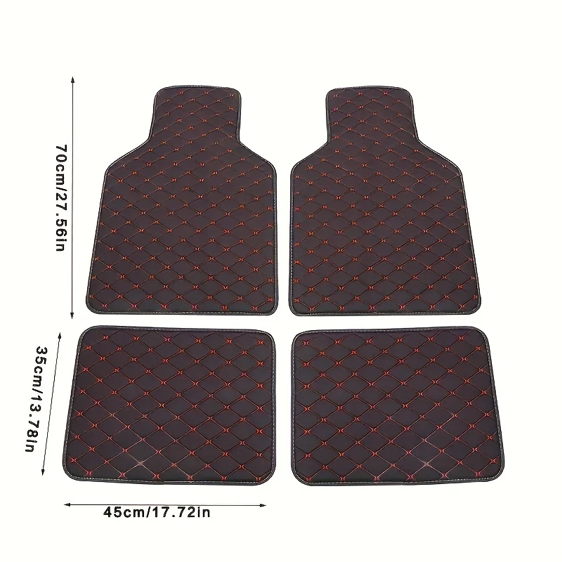 4 Pezzi Universali Tappetini Per Auto Impermeabili Anteriore Posteriore Set Completo Tappeti Auto In Pelle Accessori Interni Per Auto