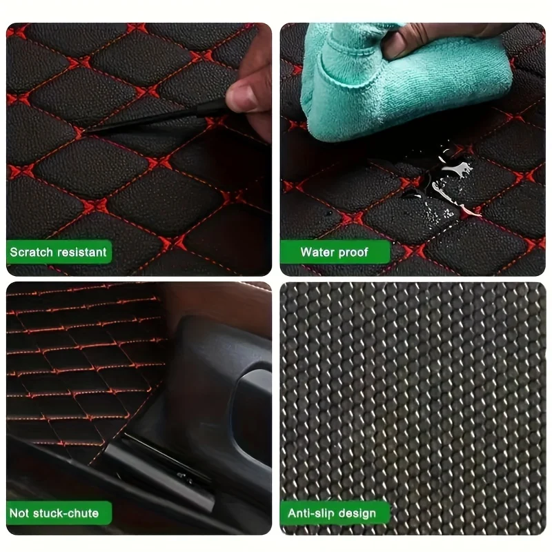 4 Pezzi Universali Tappetini Per Auto Impermeabili Anteriore Posteriore Set Completo Tappeti Auto In Pelle Accessori Interni Per Auto