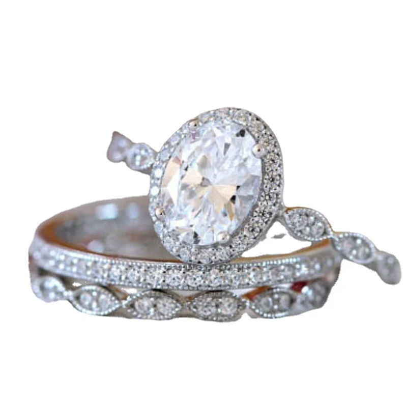 1ct Anelli Di Impilamento Di Promessa Di Moissanite 925 Anelli Di Fidanzamento / Matrimonio In Argento Sterling Decorazione Per La Festa Serale Con Certificato E Scatola Regalo