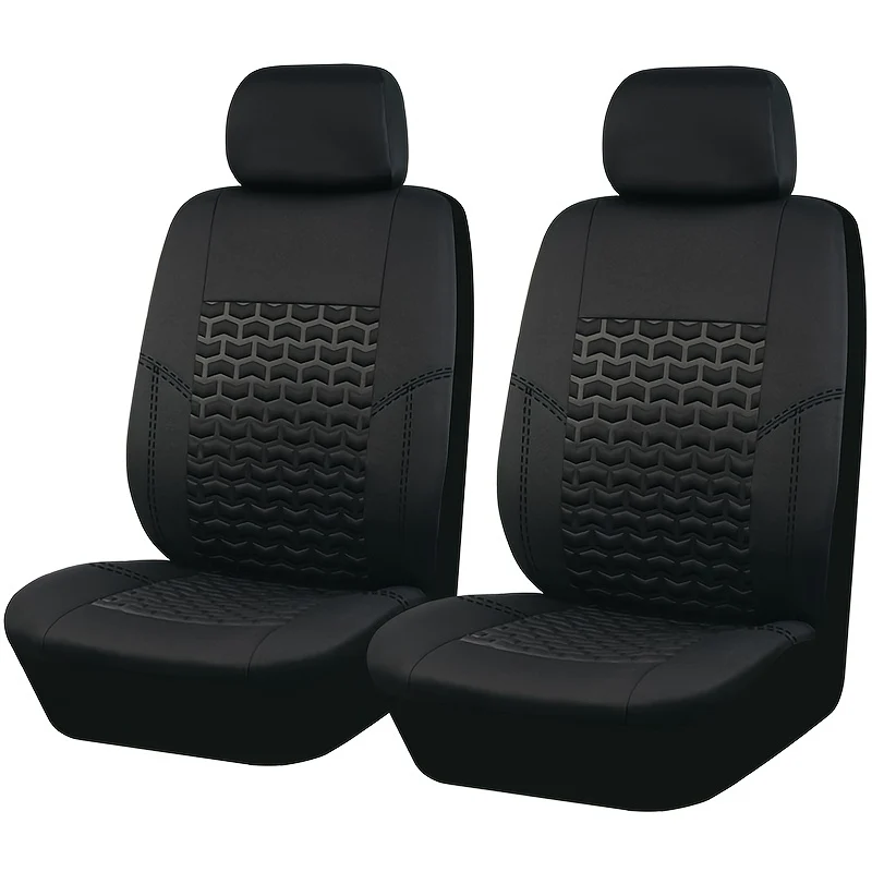 Coprisedili per auto, coppie anteriori in poliestere grigio nero marrone chiaro blu rosso cuscino per seggiolino auto protezione universale per seggiolino auto decorazione accessori auto schiuma spessa