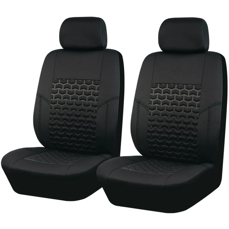 Coprisedili per auto, coppie anteriori in poliestere grigio nero marrone chiaro blu rosso cuscino per seggiolino auto protezione universale per seggiolino auto decorazione accessori auto schiuma spessa