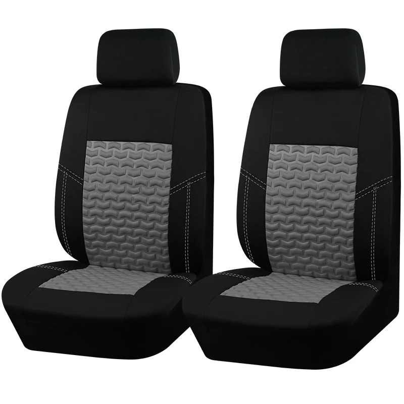 Coprisedili per auto, coppie anteriori in poliestere grigio nero marrone chiaro blu rosso cuscino per seggiolino auto protezione universale per seggiolino auto decorazione accessori auto schiuma spessa