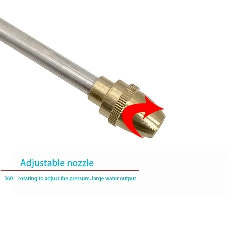 Ugello per pistola ad acqua per lavaggio auto ad alta pressione 1pc, irrigazione da giardino strumento per irrigazione rubinetto per pistola ad acqua con asta lunga in schiuma per uso domestico in auto