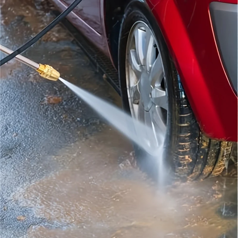 Ugello per pistola ad acqua per lavaggio auto ad alta pressione 1pc, irrigazione da giardino strumento per irrigazione rubinetto per pistola ad acqua con asta lunga in schiuma per uso domestico in auto
