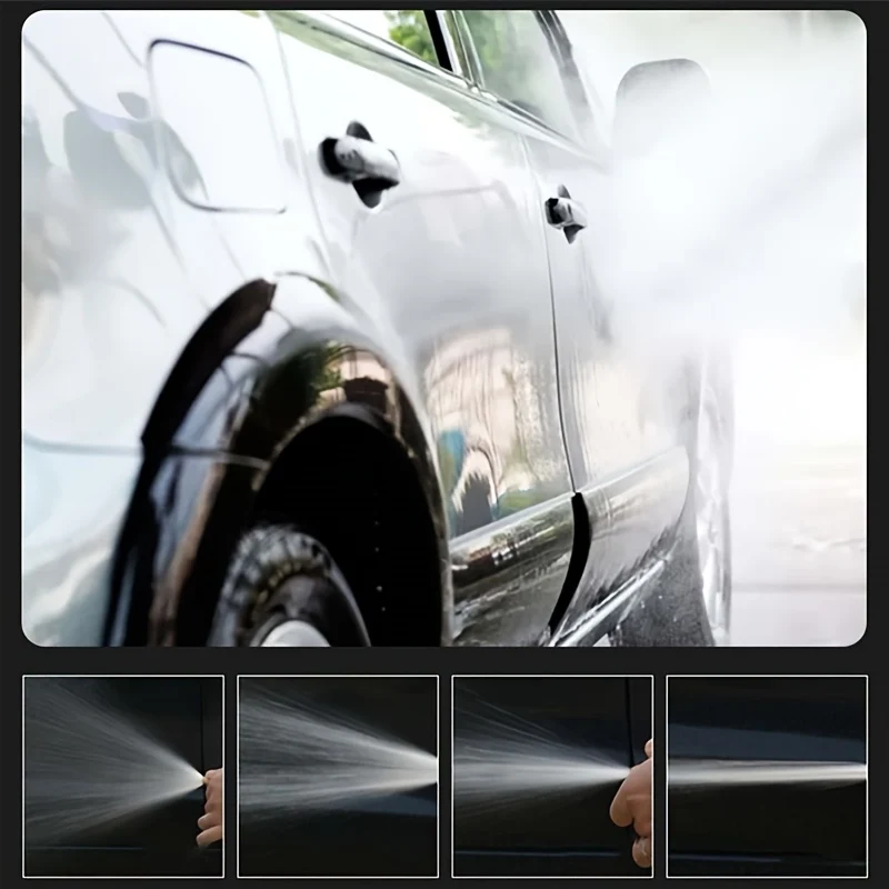 Ugello per pistola ad acqua per lavaggio auto ad alta pressione 1pc, irrigazione da giardino strumento per irrigazione rubinetto per pistola ad acqua con asta lunga in schiuma per uso domestico in auto