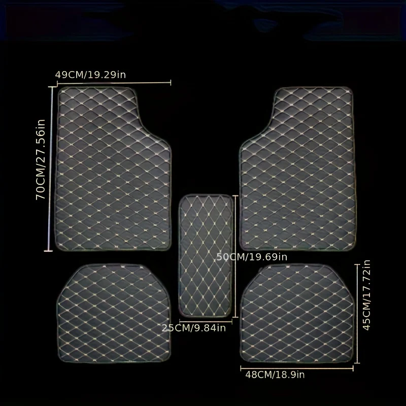 2-5 Pezzi Tappetini Per Auto Universali Impermeabili Set Completo Anteriore Posteriore Tappeti Per Auto In Pelle Accessori Per Interni