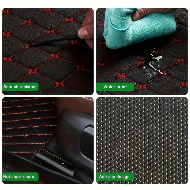 2-5 Pezzi Tappetini Per Auto Universali Impermeabili Set Completo Anteriore Posteriore Tappeti Per Auto In Pelle Accessori Per Interni