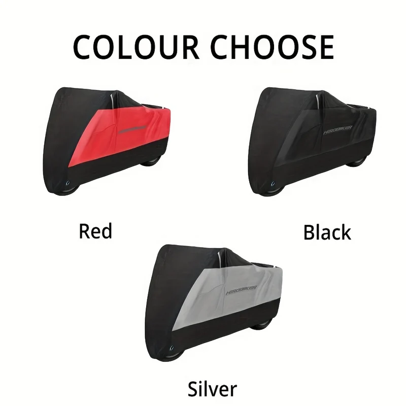 HEROBIKER Telo Coprimoto Moto Protezione Solare Antipioggia Copertura Antipioggia Antipioggia UV Per Scooter Copertura Antipolvere Antipioggia Per Bici Nera