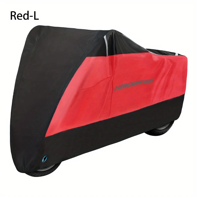 HEROBIKER Telo Coprimoto Moto Protezione Solare Antipioggia Copertura Antipioggia Antipioggia UV Per Scooter Copertura Antipolvere Antipioggia Per Bici Nera
