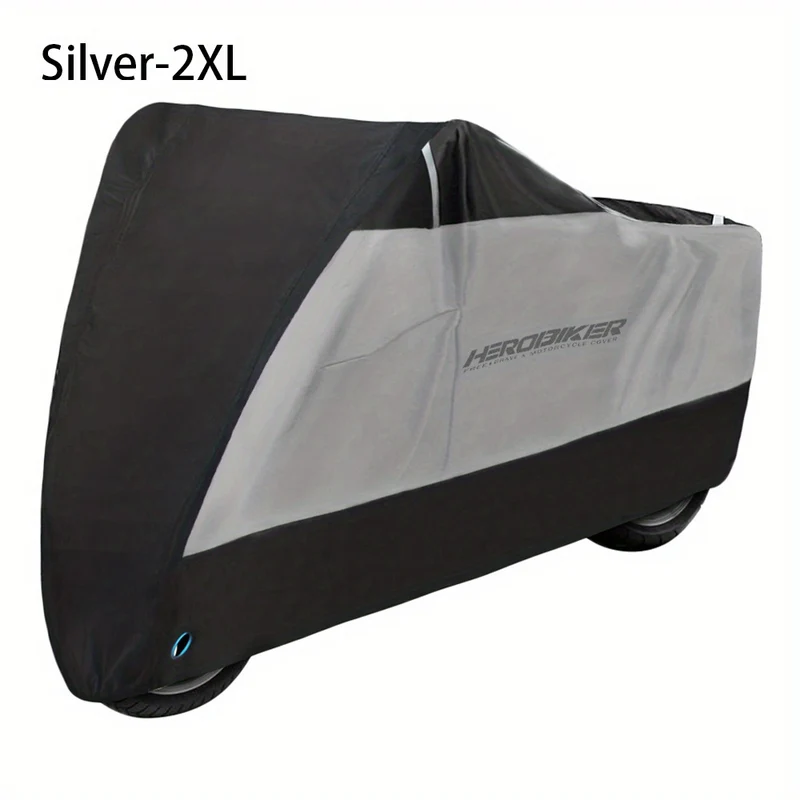 HEROBIKER Telo Coprimoto Moto Protezione Solare Antipioggia Copertura Antipioggia Antipioggia UV Per Scooter Copertura Antipolvere Antipioggia Per Bici Nera