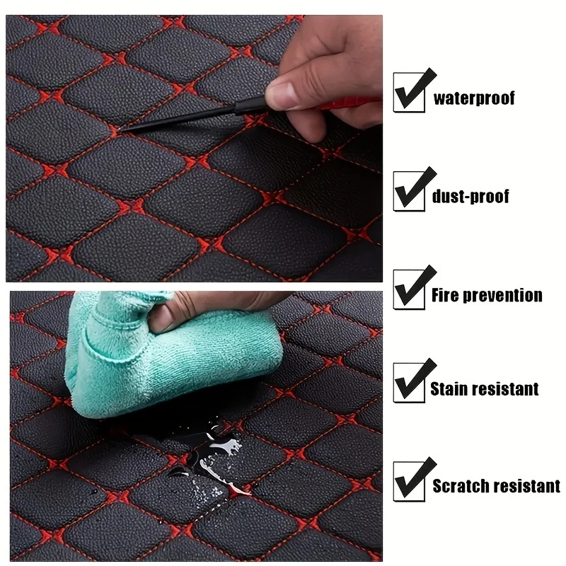 4 Tappetini Universali Impermeabili Per Auto, Anteriori E Posteriori, Accessori Per Tappeti In Pelle Per Auto, Accessori Interni Per Auto