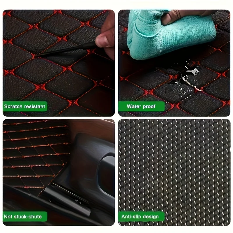 4 Tappetini Universali Impermeabili Per Auto, Anteriori E Posteriori, Accessori Per Tappeti In Pelle Per Auto, Accessori Interni Per Auto