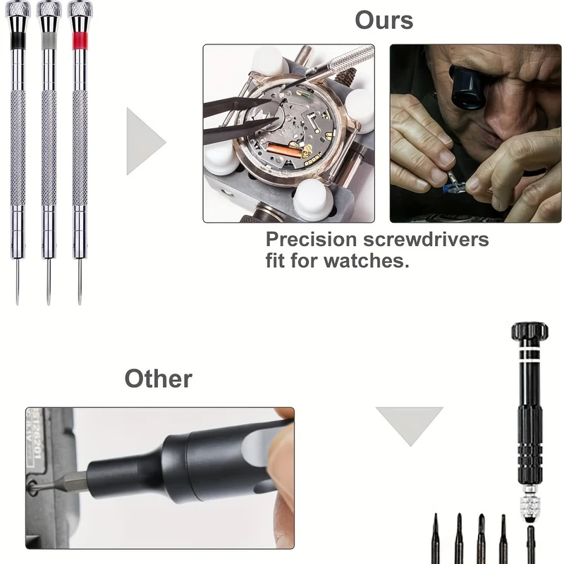147 Pezzi Set Di Strumenti Per La Riparazione Dell'orologio, Set Di Strumenti Per Il Collegamento Del Cinturino Con Barra A Molla Apri Cassa Con Custodia Per Il Trasporto, Assistente Per La Sostituzione Della Batteria