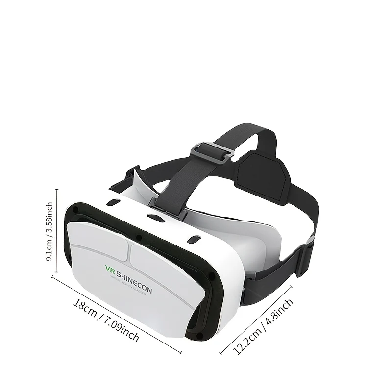 VR Realtà Virtuale VR Headset Occhiali 3D Caschi VR Goggles Per TV, Film E Videogiochi Compatibile Con IOS, Android E Supporto 11.94-17.78 Cm