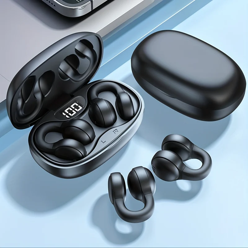 Nuove Cuffie Wireless Touch Earphones Clip-Ear Per Xiaomi Earphone Per IPhone Earbud