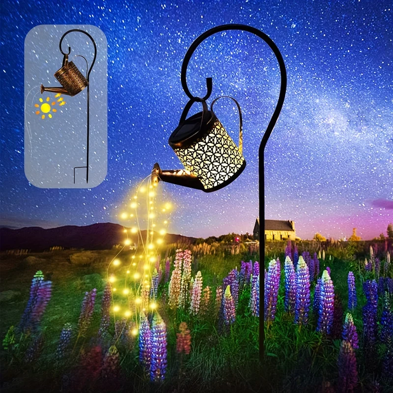 Luce Da Giardino Solare A Farfalla, Lampada Da Doccia Solare Per Esterni Impermeabile, Decorazione Per Giardino, Cortile, Prato, Paesaggio Del Giardino