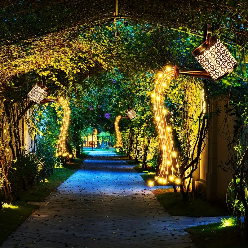 Luce Da Giardino Solare A Farfalla, Lampada Da Doccia Solare Per Esterni Impermeabile, Decorazione Per Giardino, Cortile, Prato, Paesaggio Del Giardino